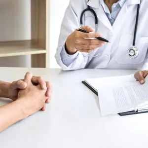 Doctor explaining treatment plan