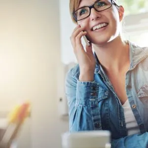 Woman calling on cell phone