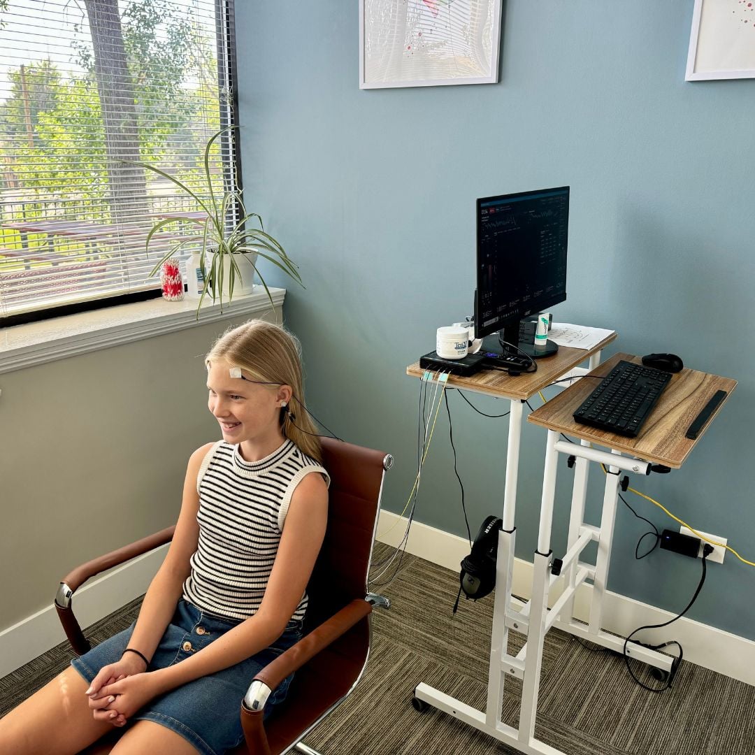Patient during brain mapping session